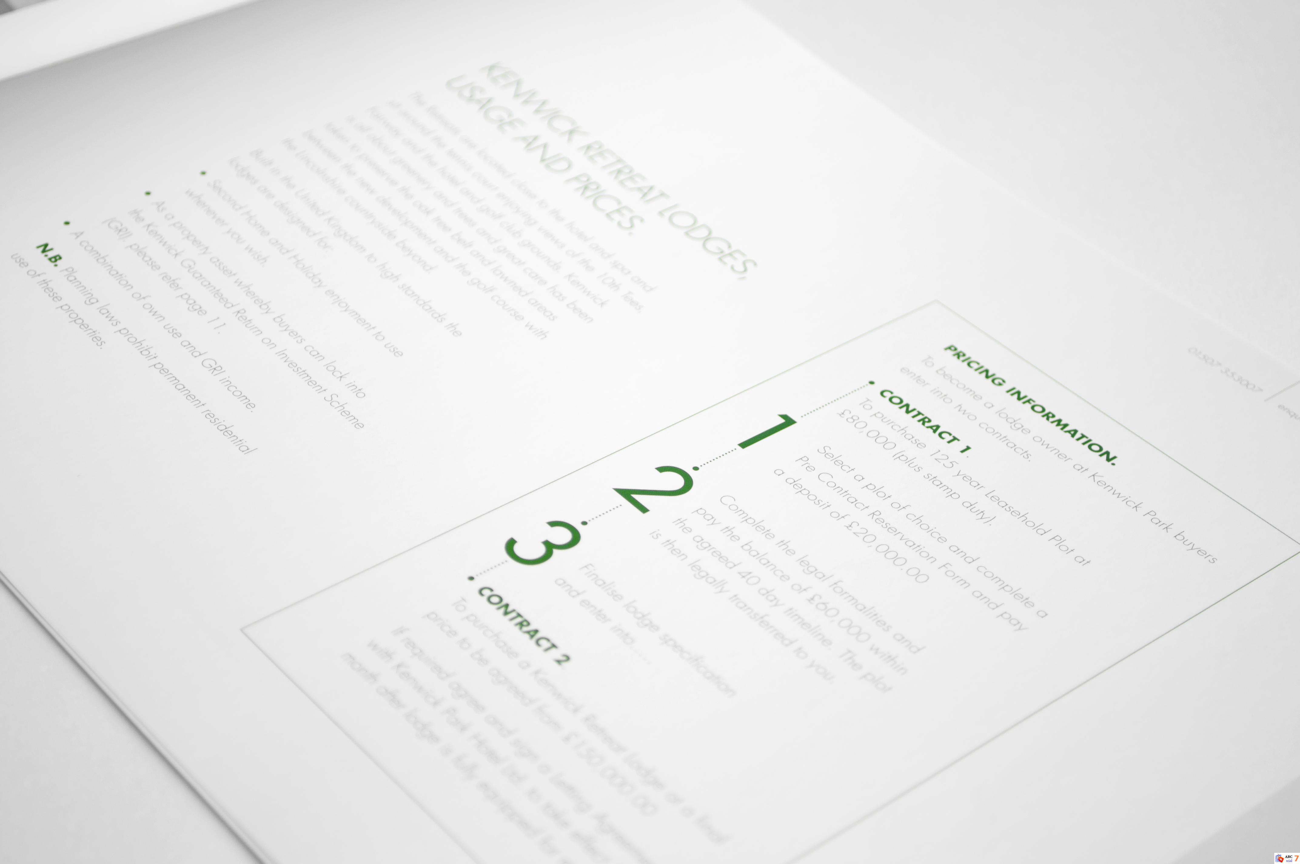 Kenwick Lodges - Brochure Design