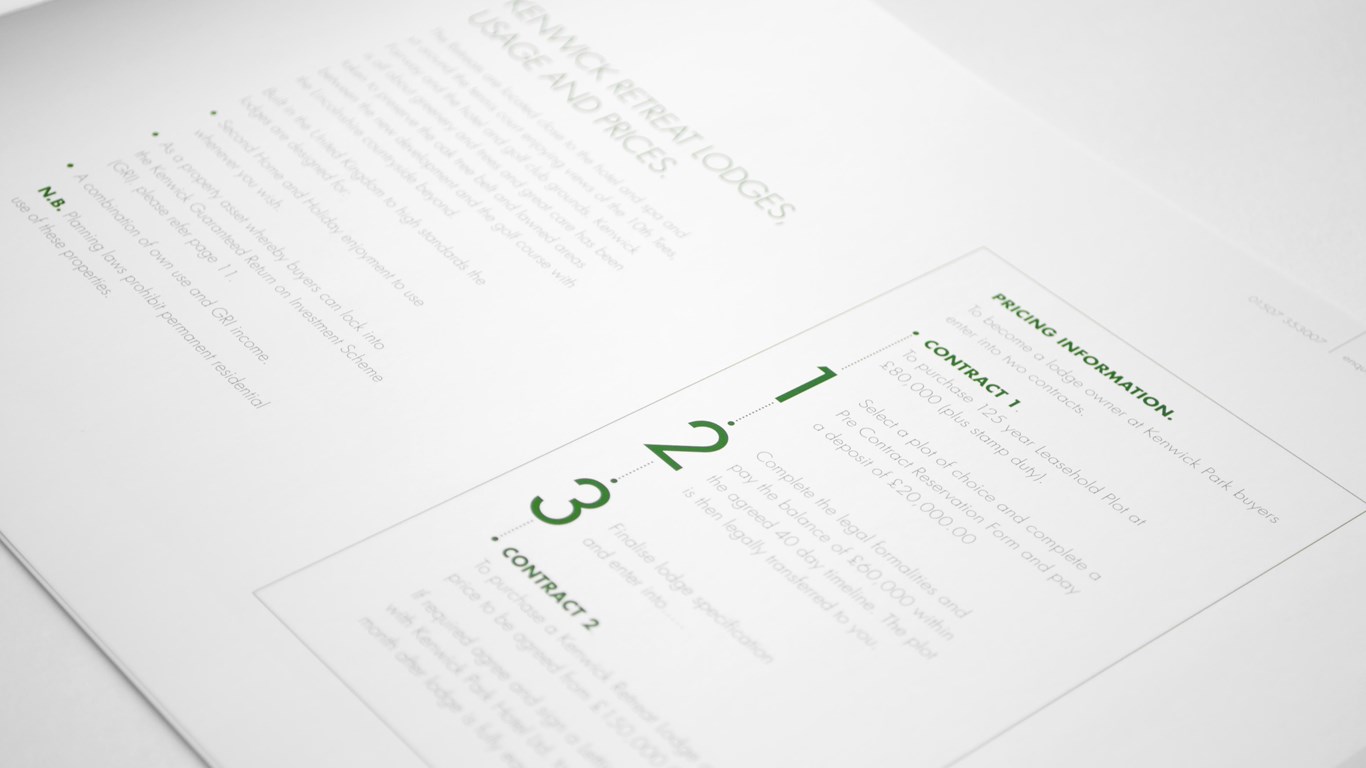 Kenwick Lodges - Brochure Design