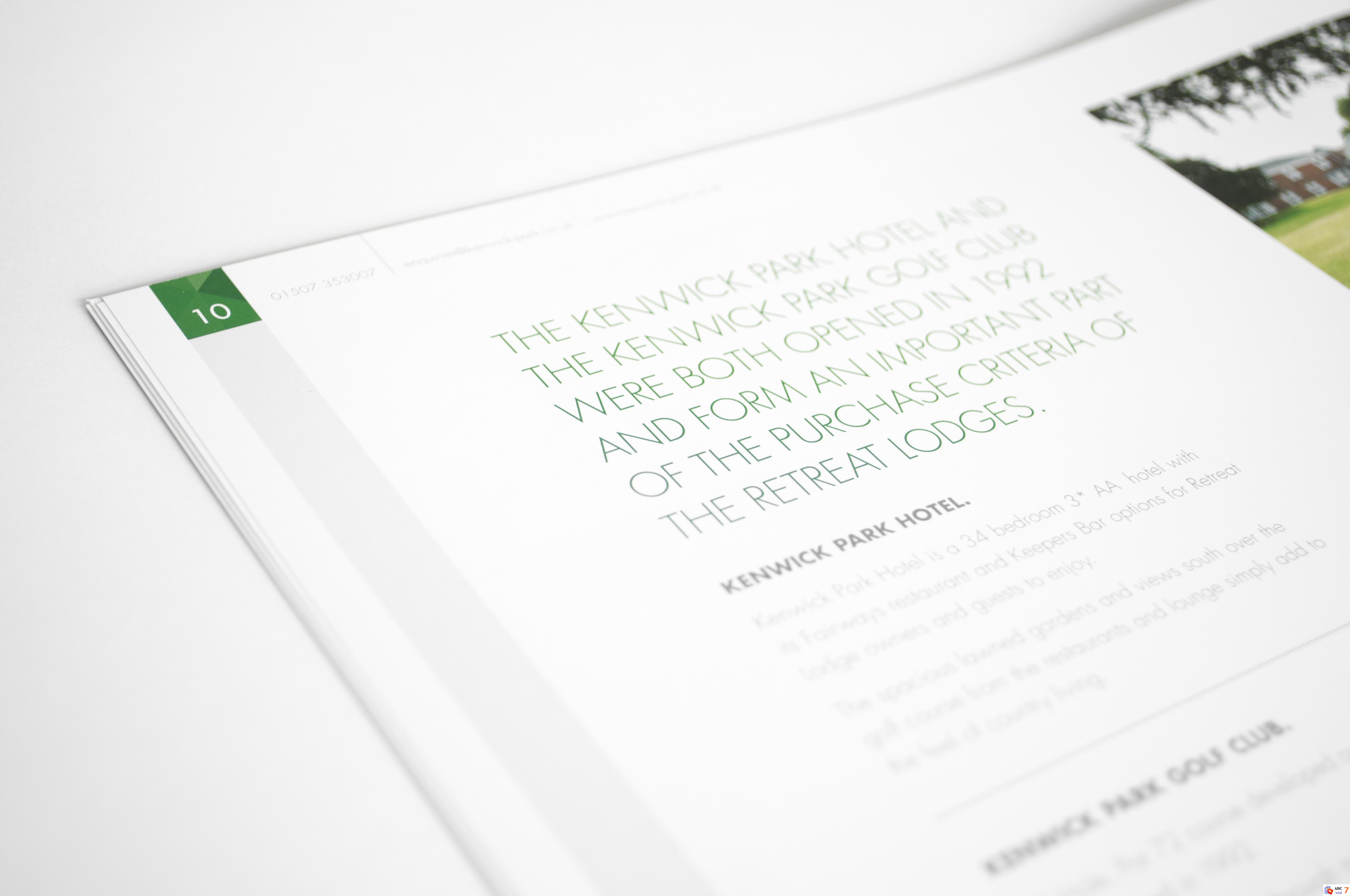 Kenwick Lodges - Brochure Design