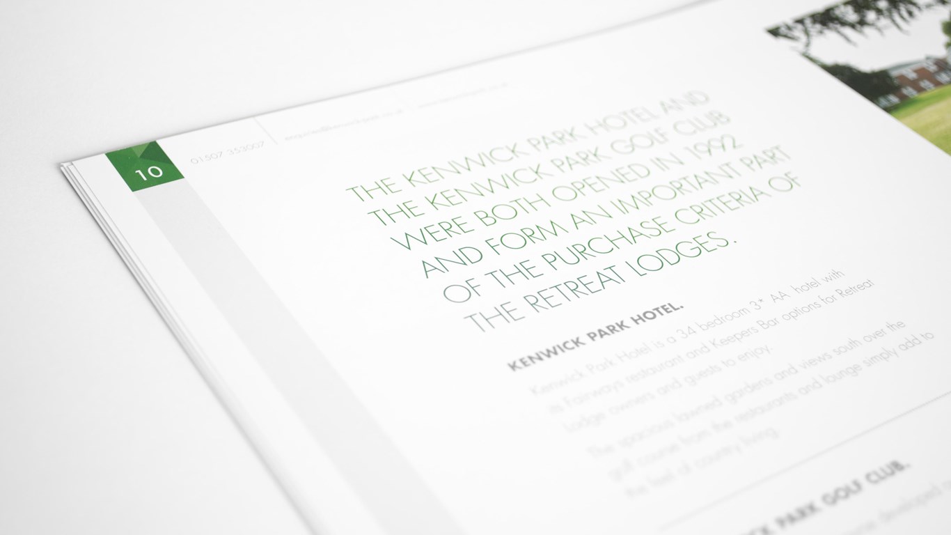 Kenwick Lodges - Brochure Design