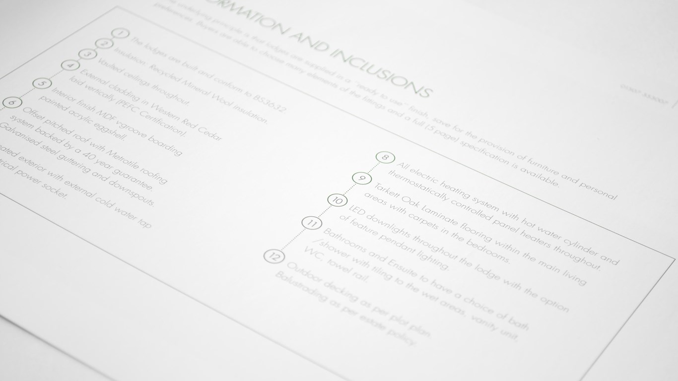 Kenwick Lodges - Brochure Design