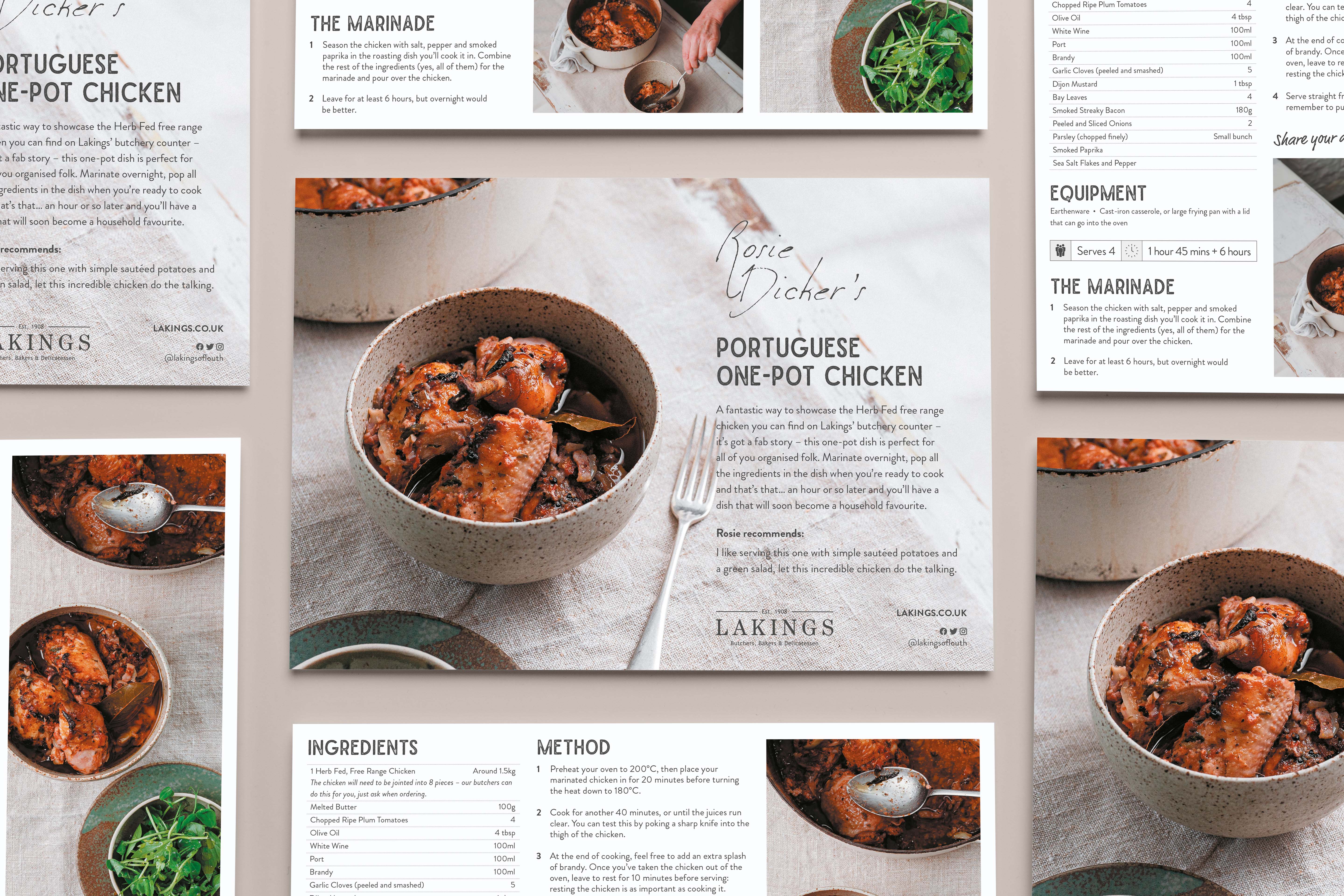 Lakings Recipie Cards