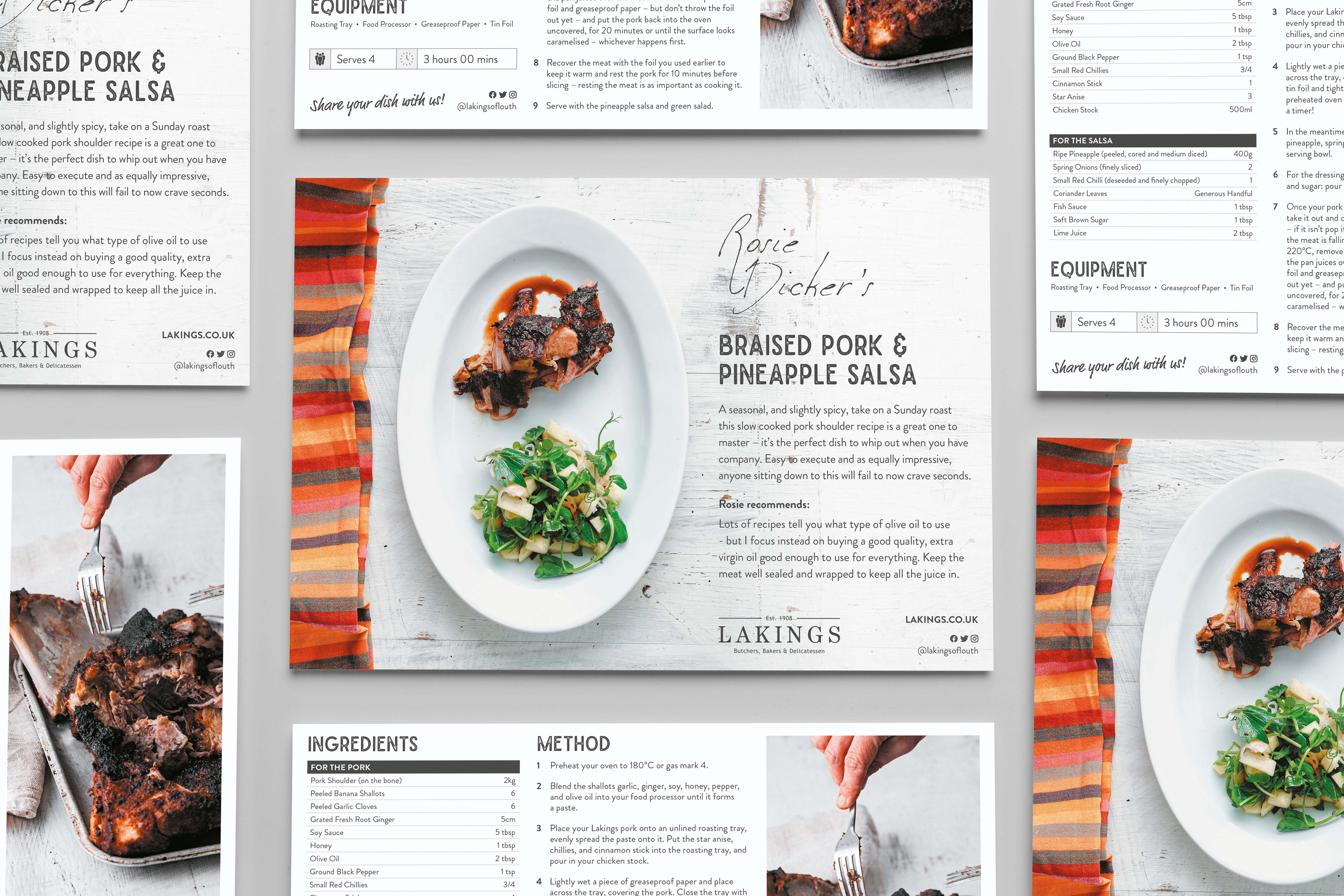 Lakings Recipie Cards